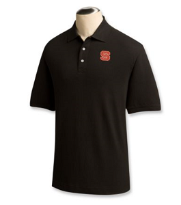 NC State Wolfpack Men's Ace Polo - Black